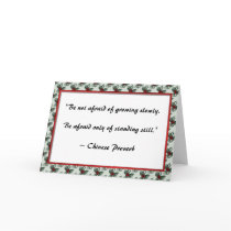 Growing ~ Chinese Proverb Greeting Card