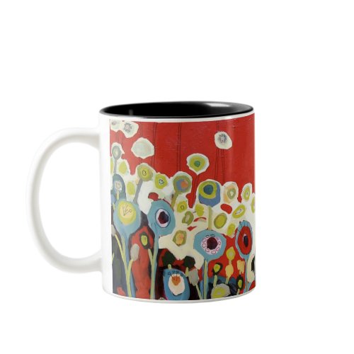 Beautiful Floral Abstract Gardener’s Mug by Jennifer Lommers