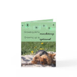 Growing old is mandatory Growing up is optional Card