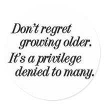 growing older privilege stickers by Ceyzpurplestang growing older privilege stickers