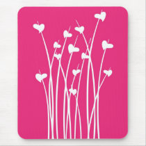 Growing Pink Valenties Mouse Mat