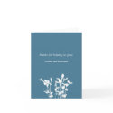 Growing plant blue business modern thank you card card