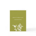 Growing plant green business modern thank you card card