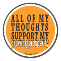 Growing Prosperity Round Stickers