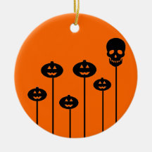 Growing Pumpkins & Skull Christmas Tree Ornaments
