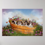 Growing Puppies Art Poster/Print