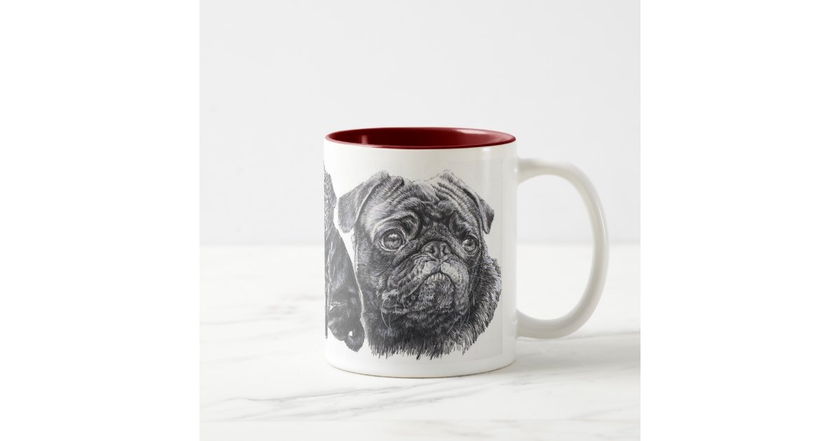 black pug coffee mugs growing up black pug two tone coffee mug zazzle black pug coffee mugs growing up black pug two tone coffee mug zazzle