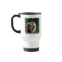 Growling Lion Plastic Travel Mug