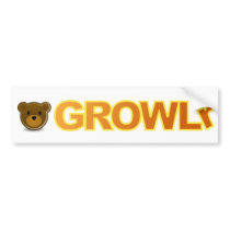 GROWLr Bumper Sticker bumper stickers