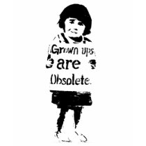 Grown Ups Are Obsolete t-shirts by badmonkey Grown Ups Are Obsolete t-shirts