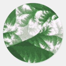 Growth 1 - Fractal Art Round Sticker
