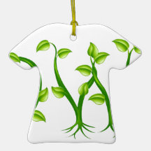 Growth plant typography concept christmas tree ornaments
