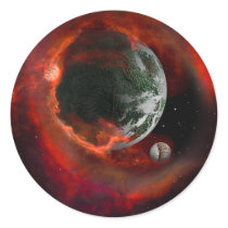 Growth Round Stickers