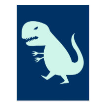 Grr Dinosaur Post Card