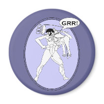 Grr Macho Greek magnets