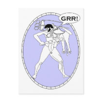 Grr Macho Greek postcards