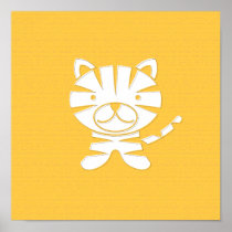 Grr Tiger Art Print posters