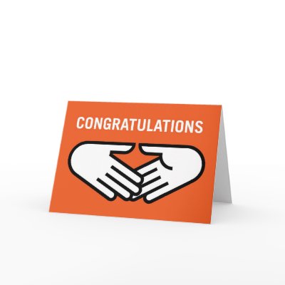 Grtz.net: Hands up, congratulations! Card by biepenlu