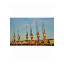 Grúas de área de embarque tarjetas postales