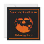 Gruesome Halloween Pumpkin Skulls Party Invitation