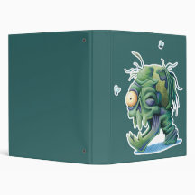 gruesome zombie dead head vinyl binder