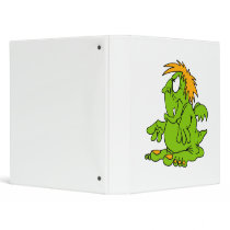 Grumbly little Dragon Vinyl Binders