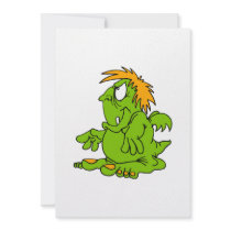Grumbly little Dragon Custom Invitations