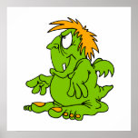 Grumbly little Dragon posters