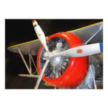 Grumman F3F-2 Biplane Personalized Invitations