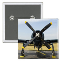 Grumman F8F Bearcat Navy Carrier Fighter on the Buttons