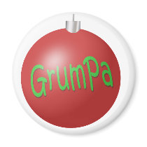 Grumpa Christmas ornament magnets