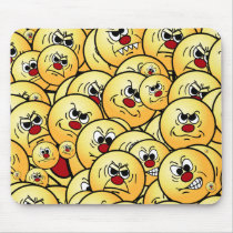 Grumpeys Angry Smiley Faces Set Mouse Pads