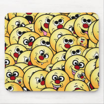 Grumpeys Funny Smiley Faces Set Mousepads
