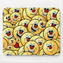 Grumpeys Happy Smiley Faces Set Mouse Pad