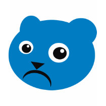 Grumpy Blue Teddy t-shirts