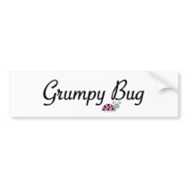 Grumpy bug bumper stickers