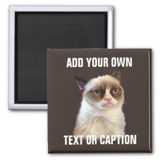 Grumpy Cat - Add your own text Fridge Magnets