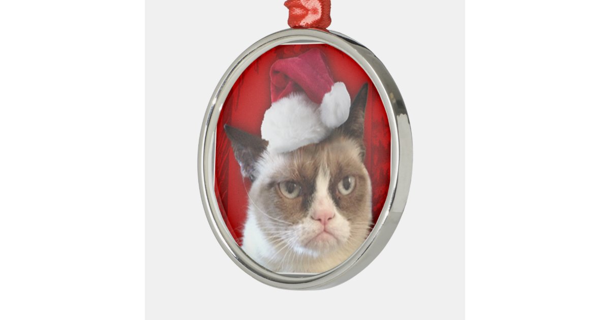 grumpy cat christmas ornament zazzle grumpy cat christmas ornament zazzle