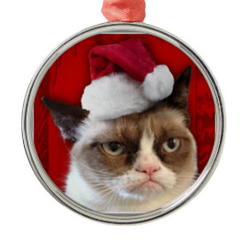 Grumpy Cat Christmas Ornament
