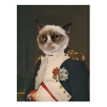 Grumpy Cat Classic Painting Postcard
