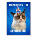 Grumpy Cat Customizeable Happy Birthday Greeting Cards