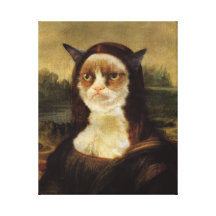 Grumpy Cat Gallery Wrapped Canvas