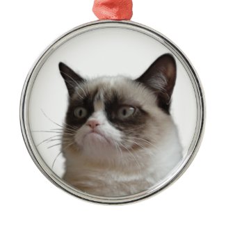 Grumpy Cat 'Grumpy Glare' Christmas Ornament