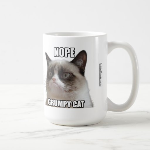 Grumpy Cat Mug Nope Grumpy Cat Zazzle 4827