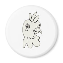 grumpy chick magnets by garethstamp grumpy chick magnets
