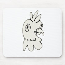 grumpy chick mousepads by garethstamp grumpy chick mousepads