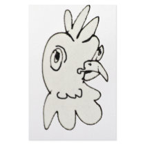 grumpy chick custom stationery