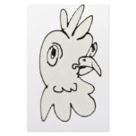 grumpy chick custom stationery
