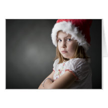 grumpy christmas elf greeting card