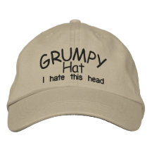 Grumpy HAT Embroidered Hats
